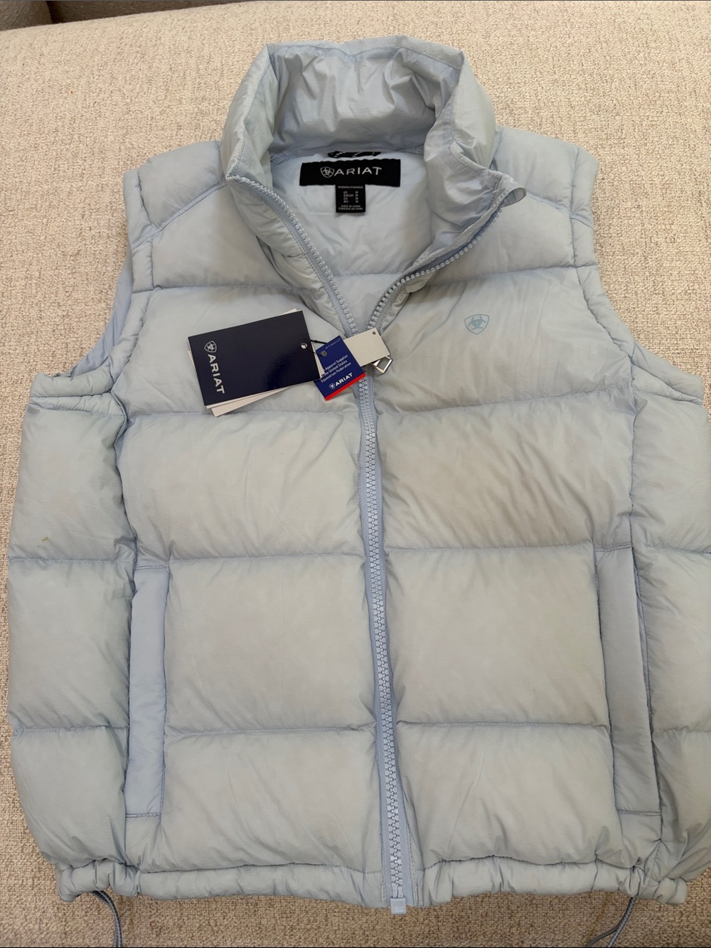 Ariat Light Blue Puffer Vest